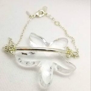Silver double arrow bracelet‎